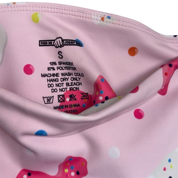 Feed Me Fight Me Elephant Circus Animal Cookie Leggings Size Small RARE - Picture 4 of 5